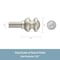 Kenney Mfg Kenney Kendall 5/8" Standard Decorative Window Curtain Rod, 48-86", Brushed Nickel KN71717V1 - alternate 4
